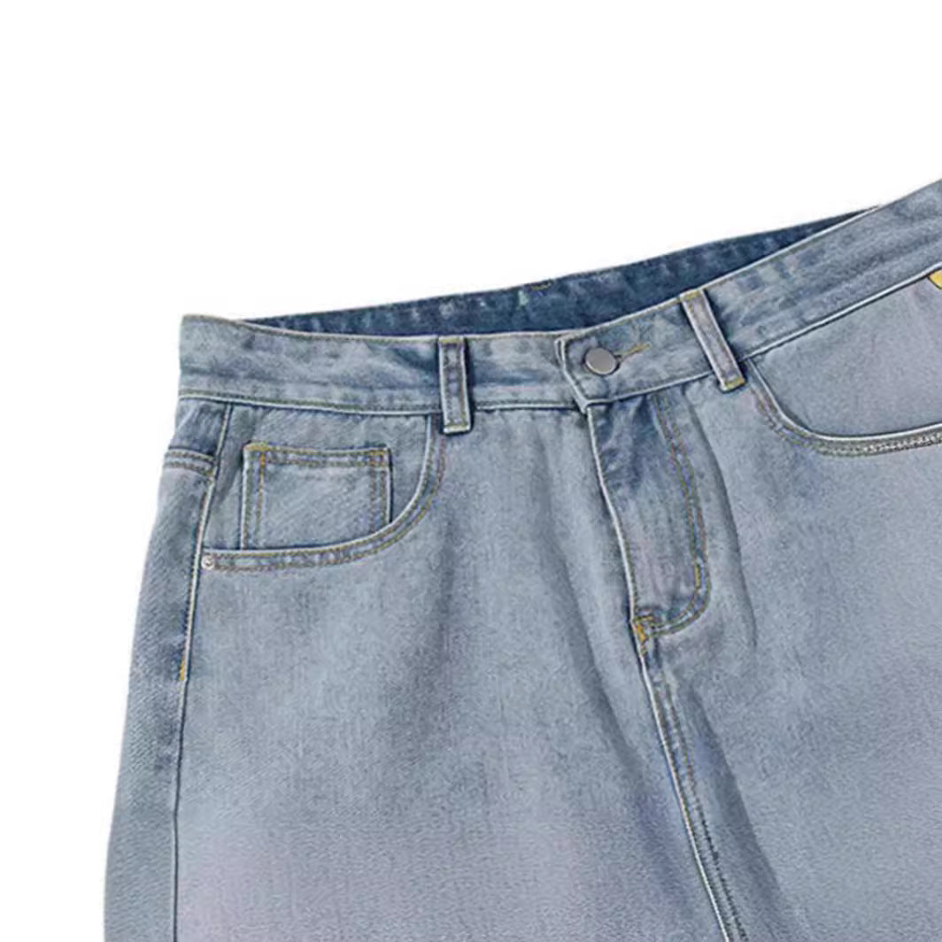 Dame Moderne Højtaljede Jeans med afslappet skæring Stilla