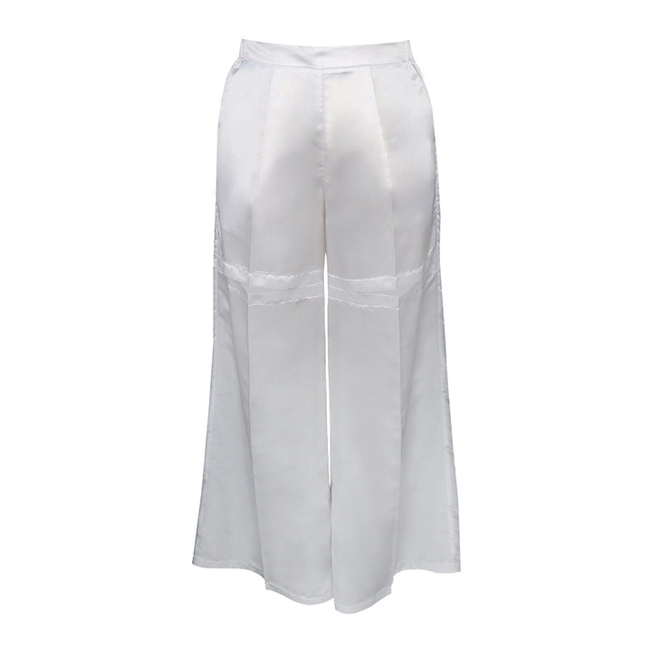 Dame elegant flared pants med dekorative lommer Skovae