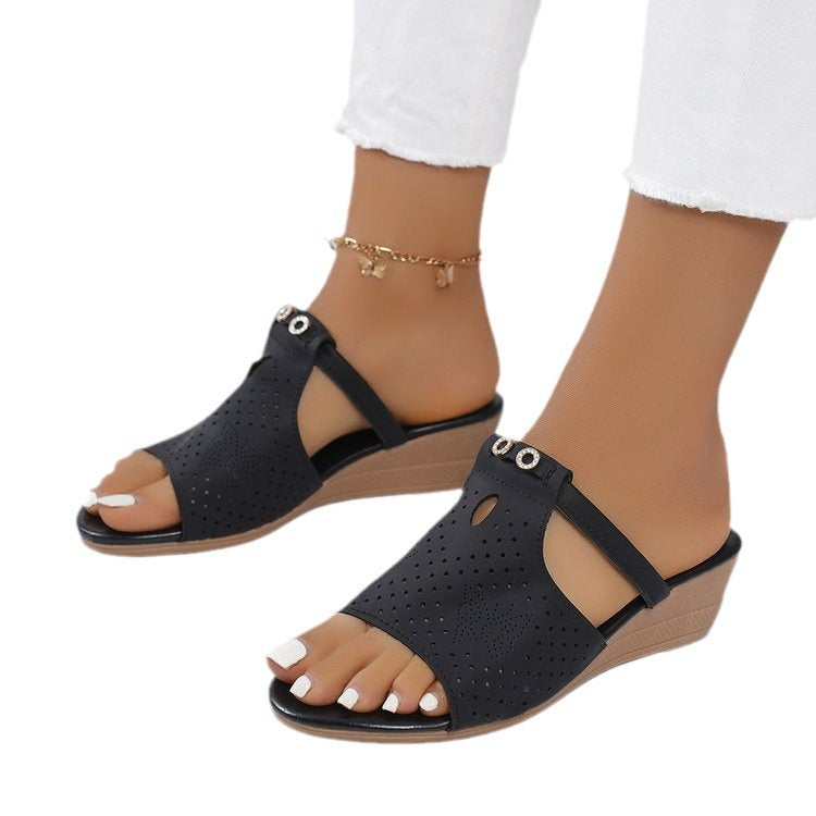 Dame Komfortable Vinkel-Sandaler Stilla