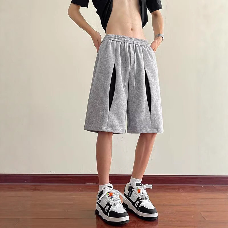 Herrer Sport Shorts med innovative sidelufteindsatser Stilla