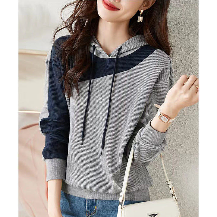 Kvinderne fashionable hoodie med tekstureret design Stilla