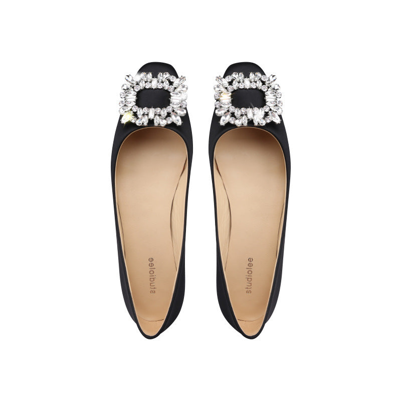Damernes Elegante Krystalprydede Ballerinas Stilla
