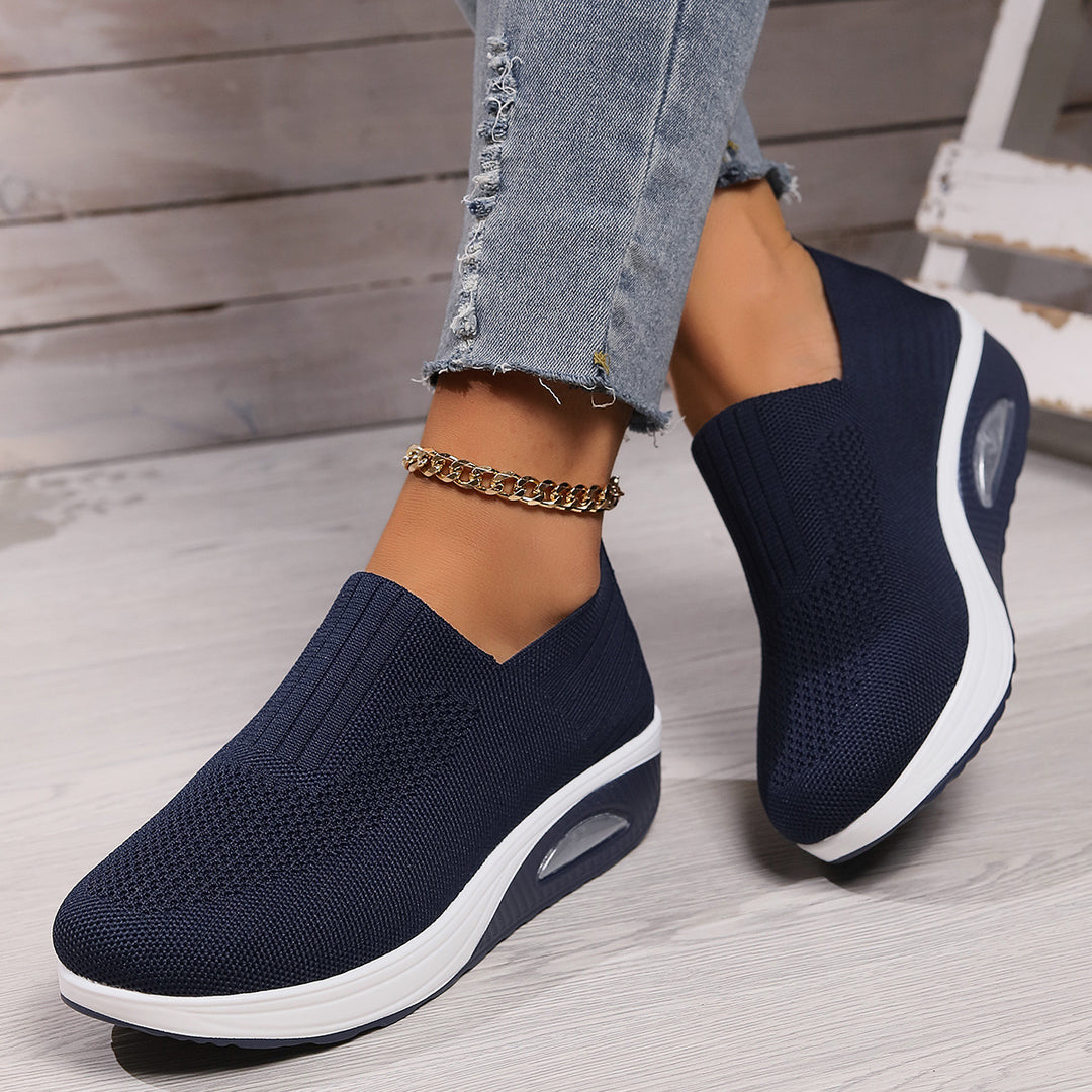 Dame Slip-On Sneakers med åndbart overmateriale og komfortabel sål Stilla