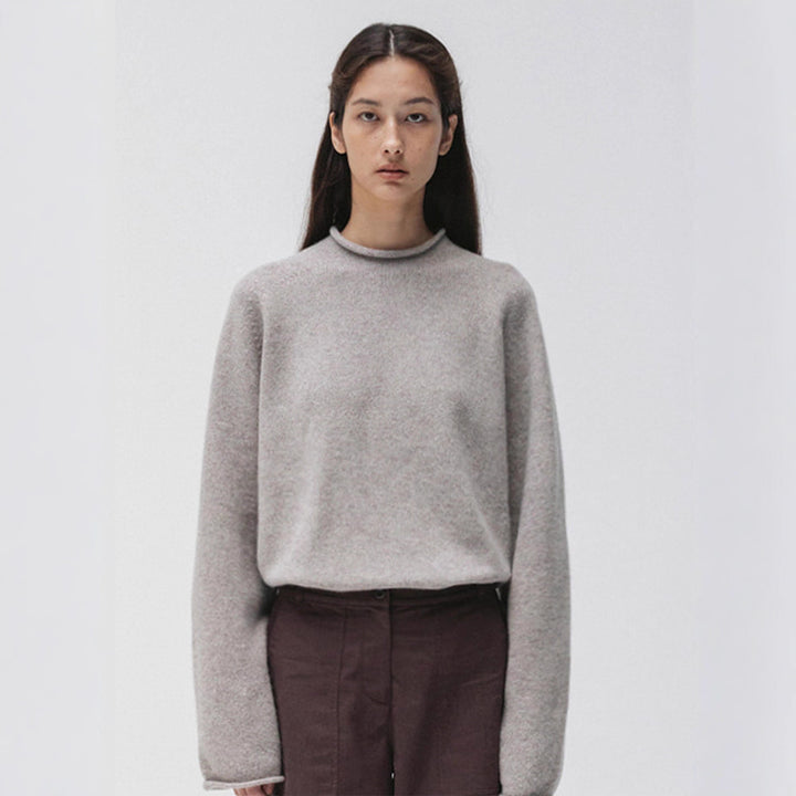 Kvinders høje hals behagelig strik sweater Stilla