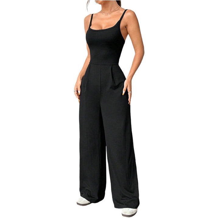 Dame jumpsuit med bredt ben og elegant snit Skovae