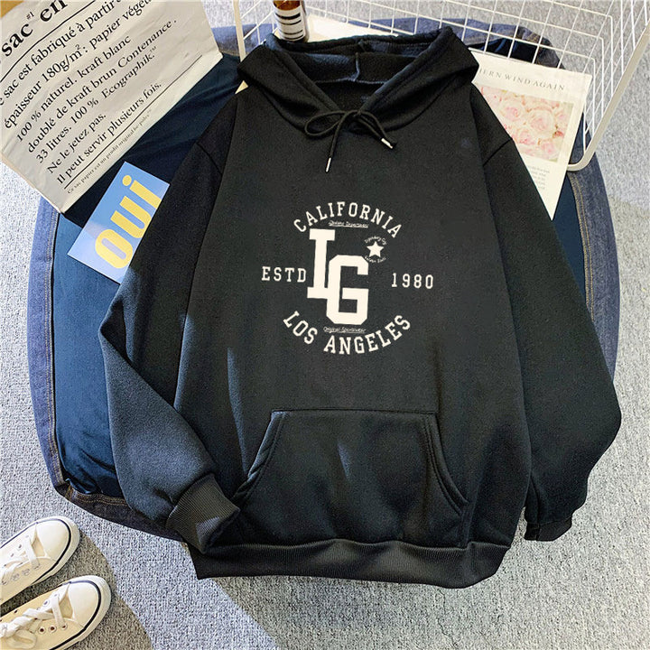 Kvinders hoodie med sporty California tryk Skovae