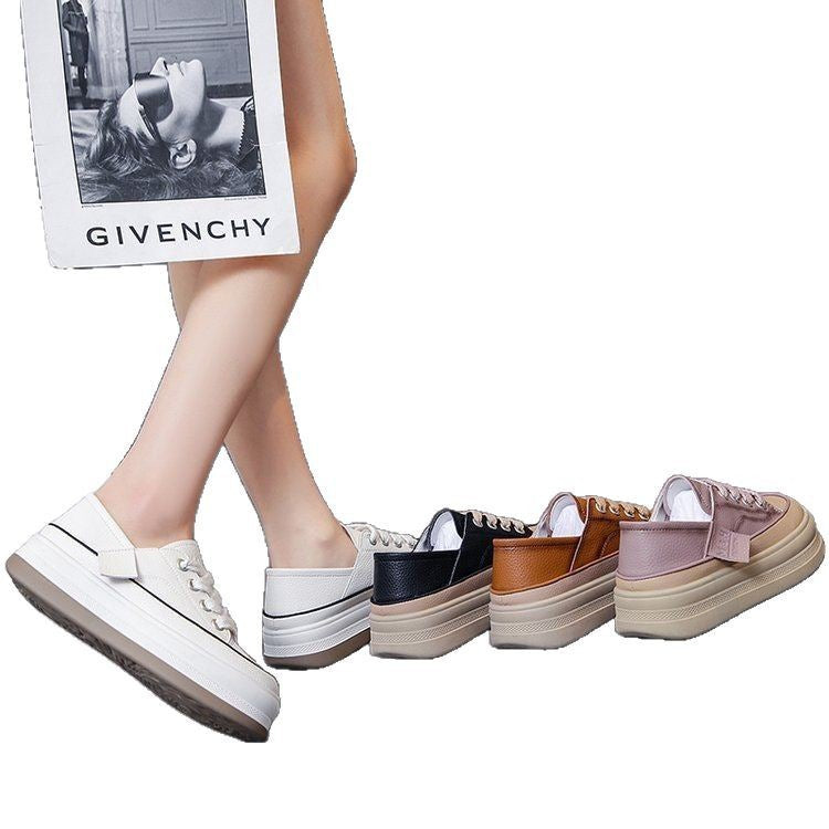 Dame Komfortable Plattform Sneakers med åndbart overmateriale og moderne design Stilla