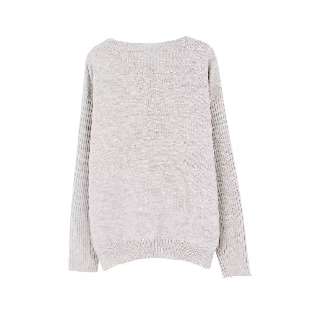 Dame afslappet oversized bluse med stjerneudtryk Stilla