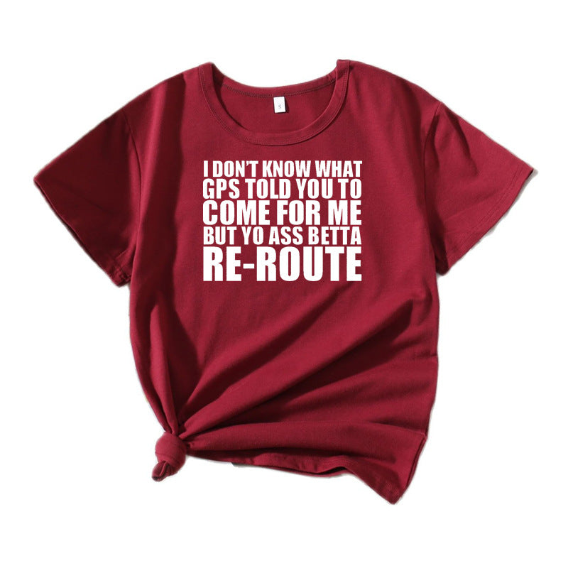 Dame Fritid Sjov Grafik T-shirt Stilla