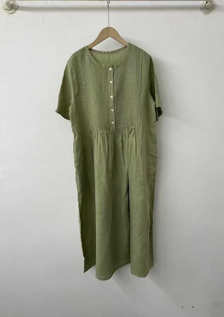 Femme Casual Knap-Bomulds Kjole Stilla