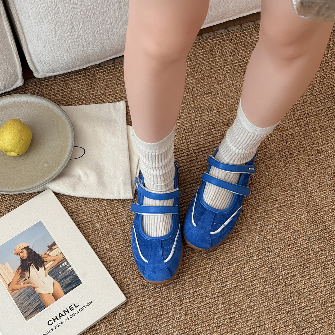 Dame Slip-On Komfort Ballerinas med stilfuldt remdesign Stilla