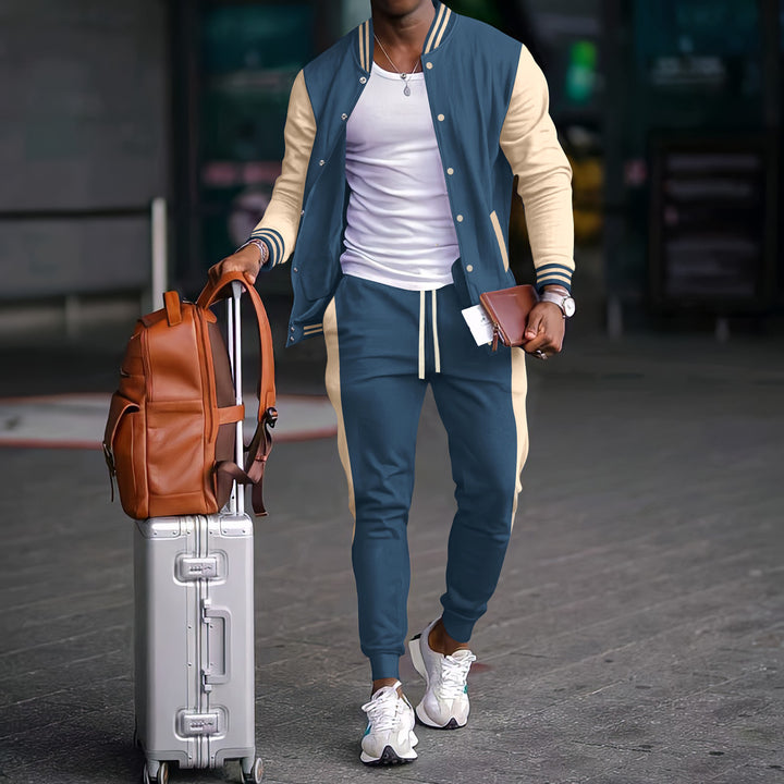 Herre sporty fritidsdragt med funktionelle lommer og åndbare materialer Stilla