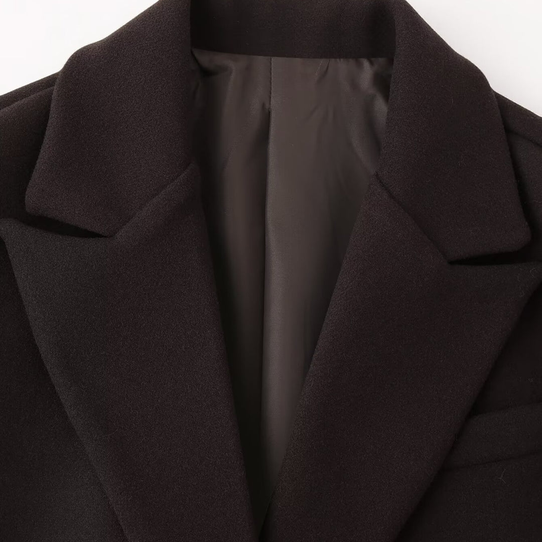 Femme Frynse-Detail Lang Blazer Frakke Stilla