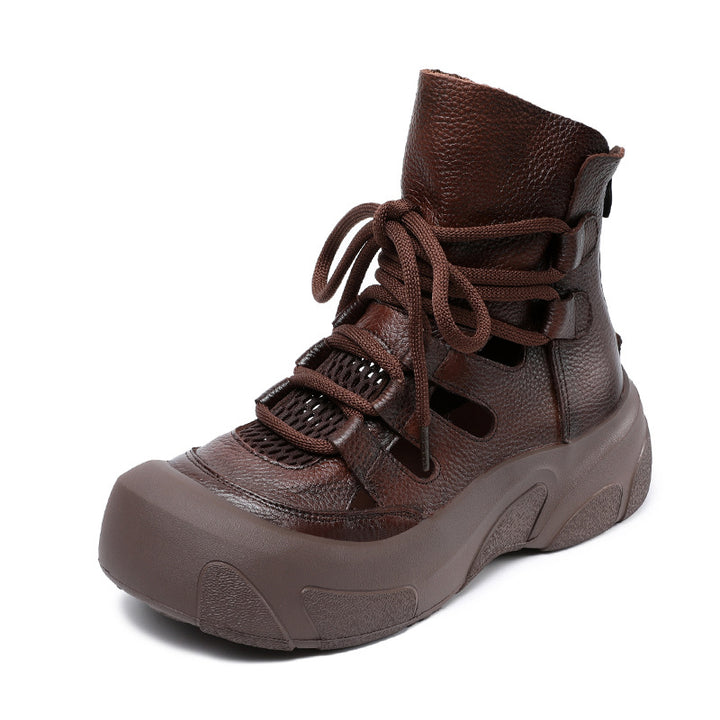 Femme High-Top Fashion Sneakers med Mesh-indlæg Stilla