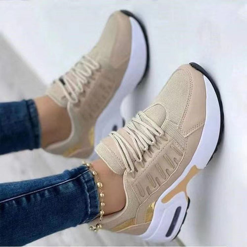 Dame Sporty Sneakers med moderigtigt holografisk overdækning og dæmpende komfort såldesign Stilla