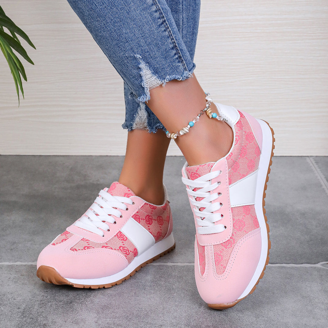 Dame Sneaker med trendy mønstervariation og sporty design Stilla
