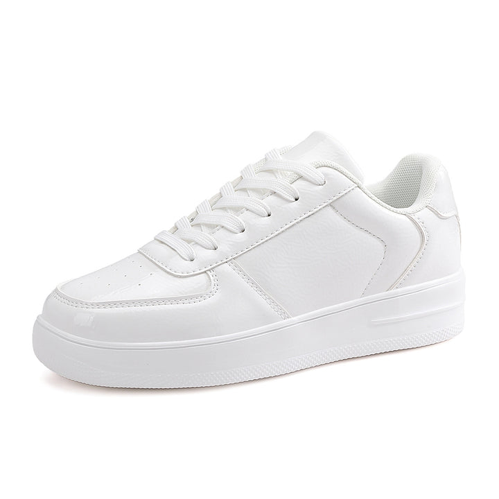 Herrer Sleek Patenteret Læder Mode Sneakers Stilla