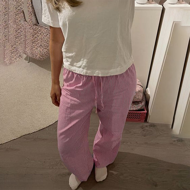 Dame behagelig fritidsbukser med elastisk talje og praktiske lommer Stilla