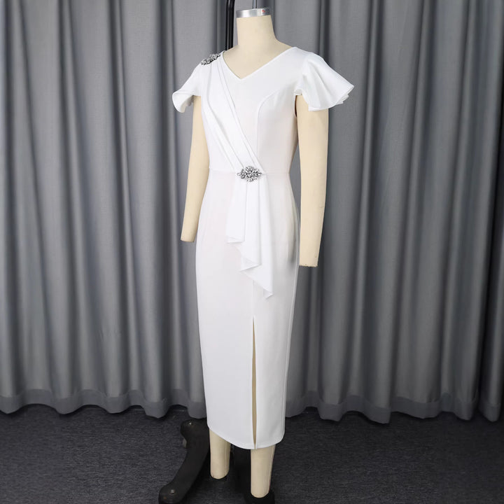 Dame Elegant aften kjole med figursyet silhuet Skovae