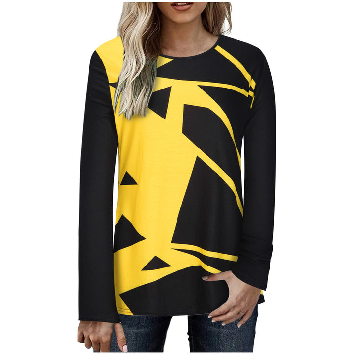 Stilla | Elegant Print Fashion Lange Ærme T-shirt