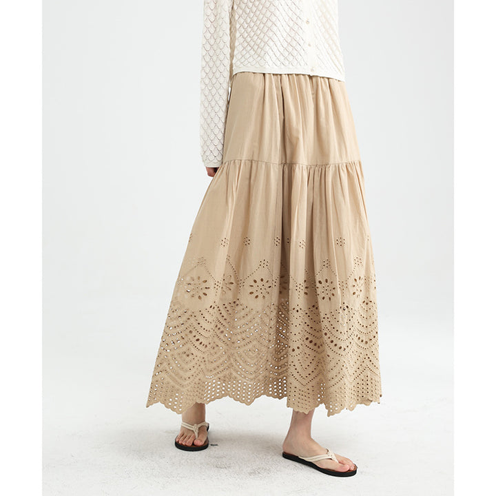 Femme Luftig Blomster-Solblomst Skirt Stilla