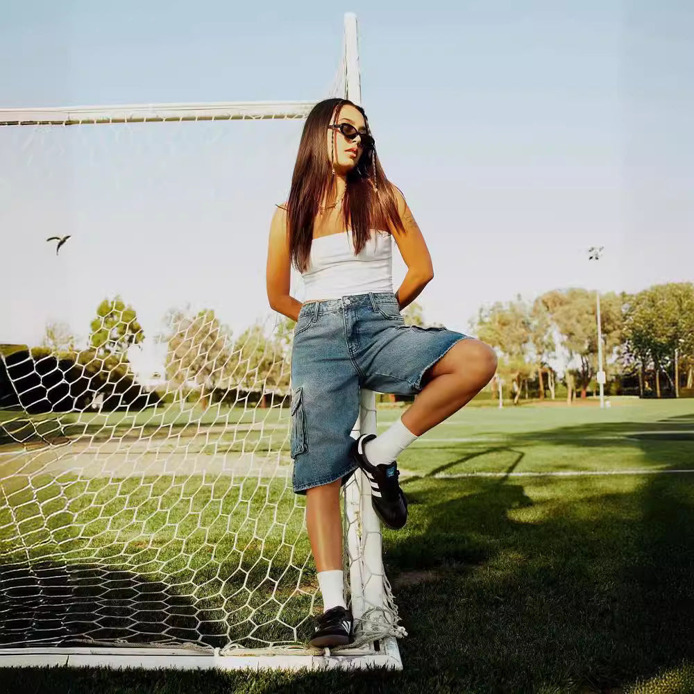 Dame Cargo-shorts med praktiske sidelommer og afslappet snit Stilla