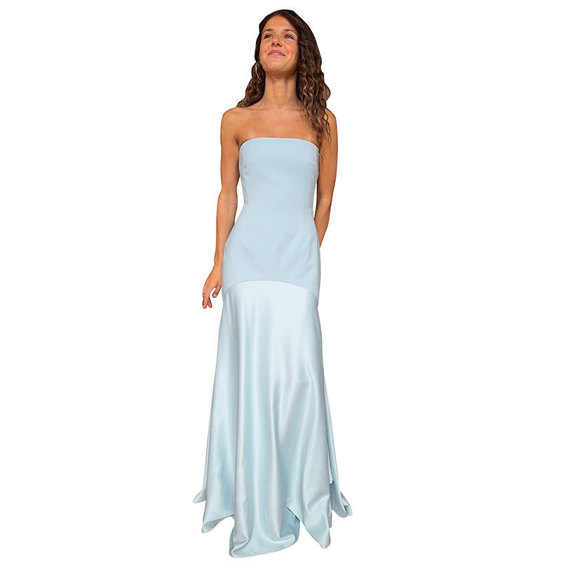 Damen Strappy Maxikleid mit elegantem fließenden Schnitt Skovae