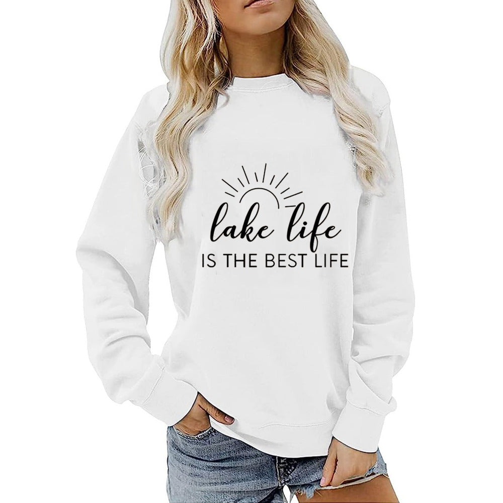 Dame sweatshirt med kreativtryk og afslappet pasform Stilla