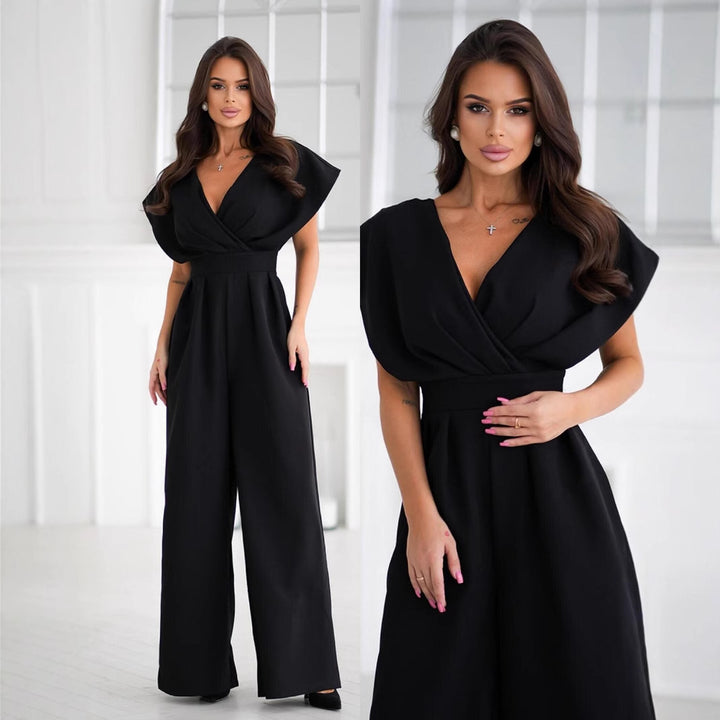 Kvinder elegant bred ben jumpsuit Stilla