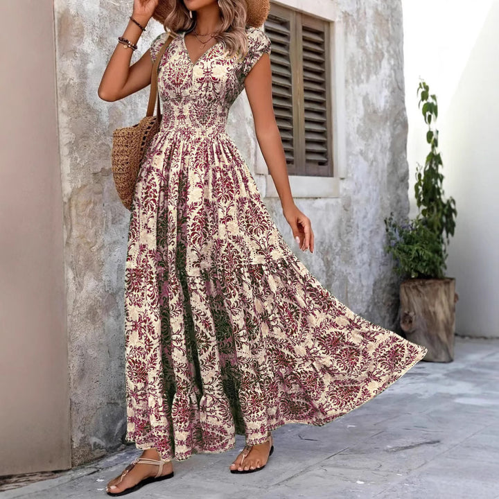 Dame Elegant Udsat Maxi Kjole Stilla