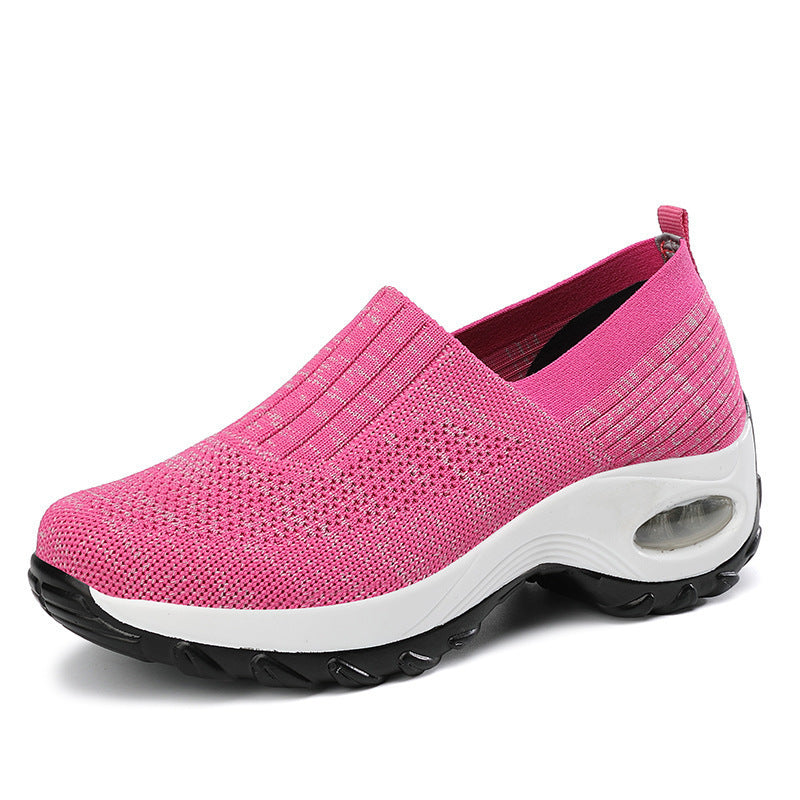 Dame Lettere Slip-On Sneakers med åndbart mesh-overmateriale og støddæmpende sål Stilla