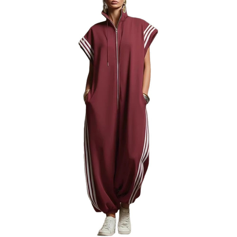 Dame Stylish Jumpsuit med moderne kontraster Skovae