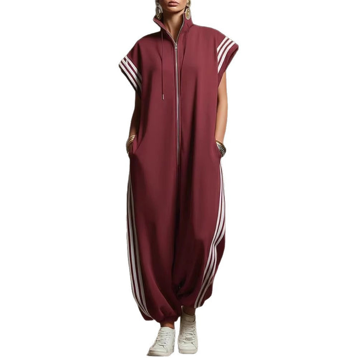 Dame Stylish Jumpsuit med moderne kontraster Skovae