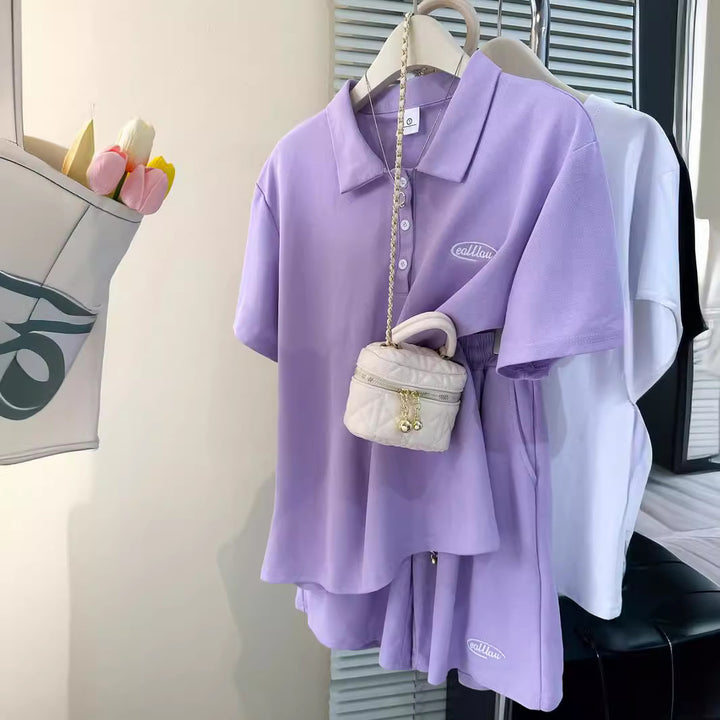 Femme Casual Polo Lounge Set Stilla