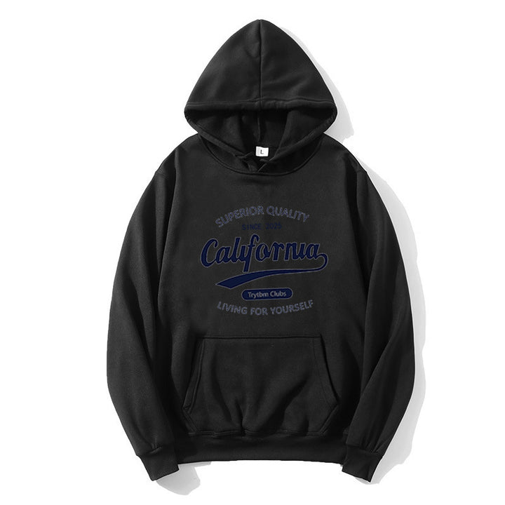 Kvindernes afslappede hoodie med kreativ tekst Skovae