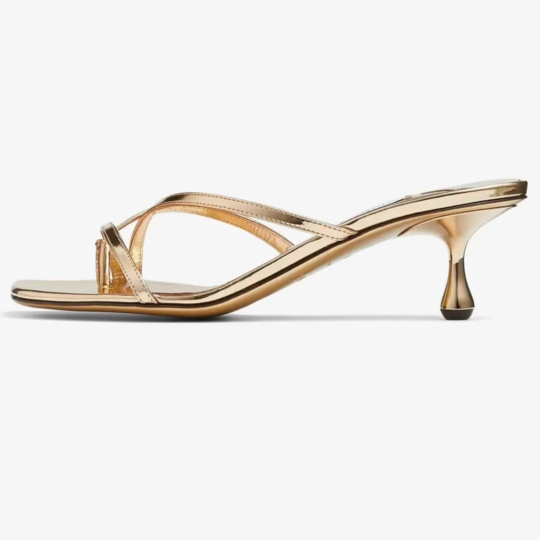 Femme Åben-Tå Rem Slide Sandaler Stilla