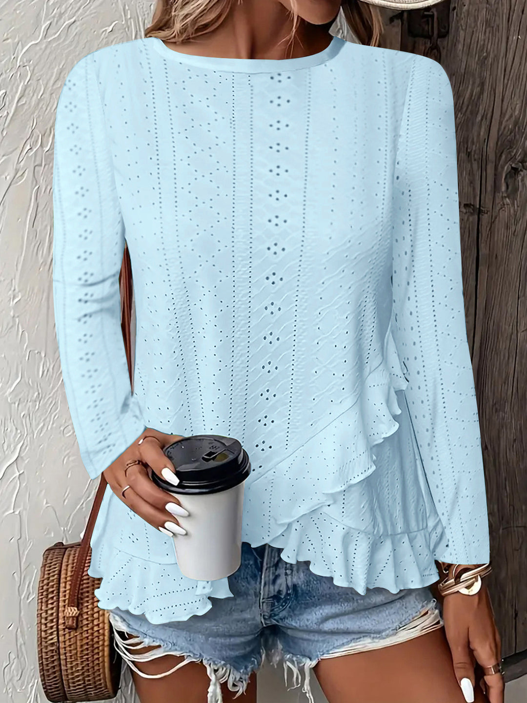 Dame elegant flæse shirt Stilla