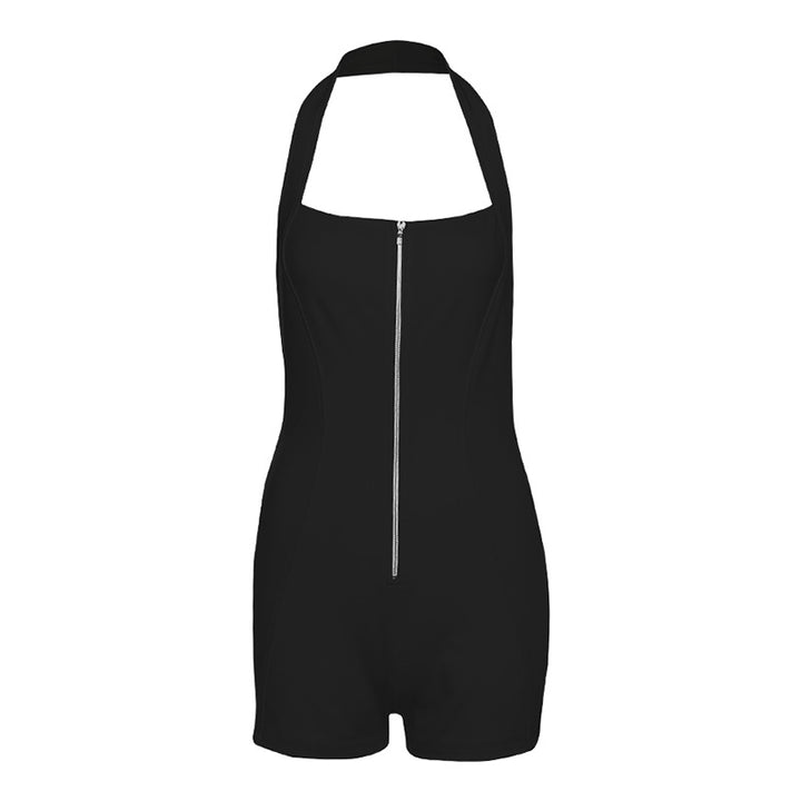Dame Sporty bodysuit med integreret lynlås og raffineret holderdesign Stilla