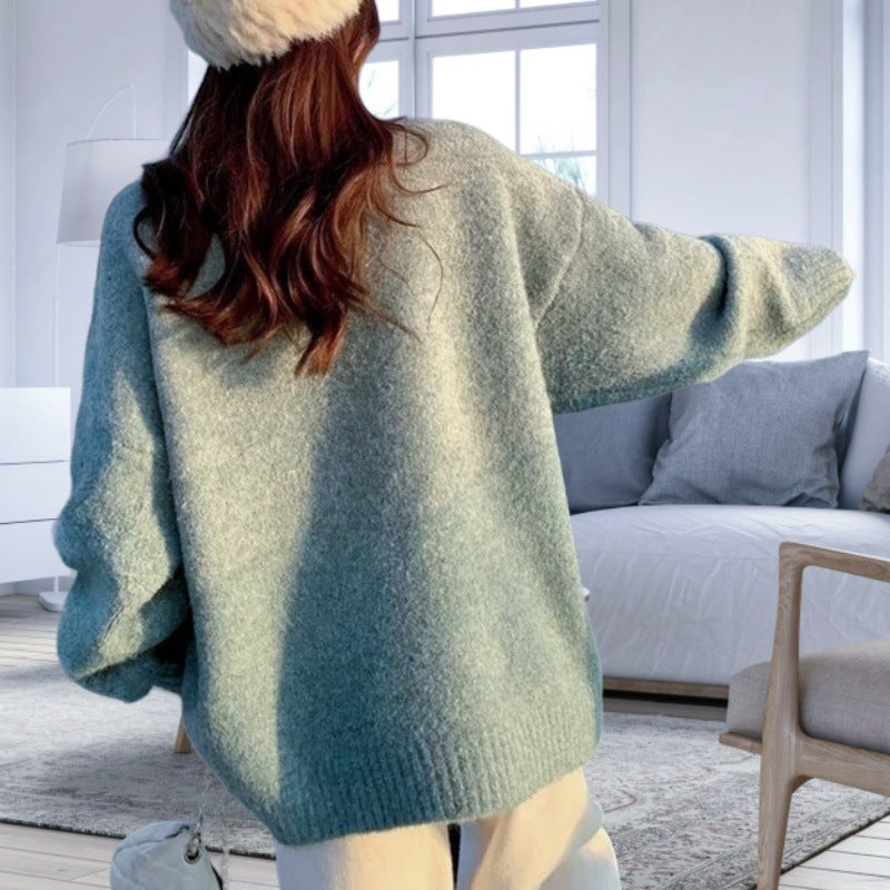 Damer afslappet oversized sweater med sidelidsdesign Stilla