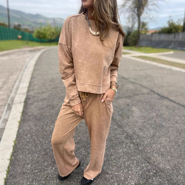 Kvinder Casual Sweatshirt og Jogging Bukser Sæt Skovae