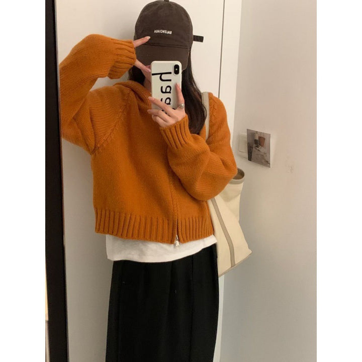 Kvinders Snuggly Hoodie Cardigan med Lynlås og Store Lommer Stilla