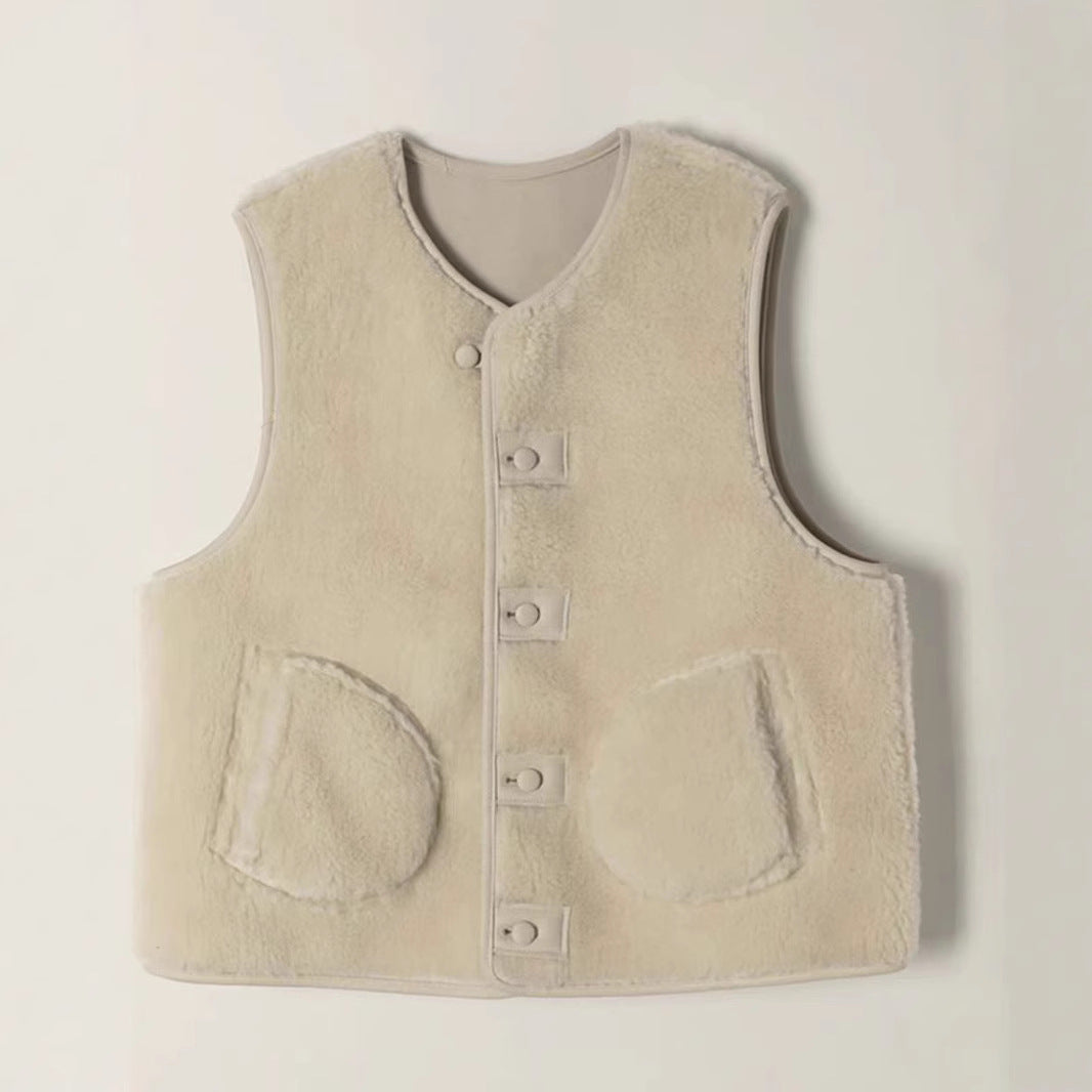 Damer reversibel frakke lavet af høj kvalitet faux fur Stilla