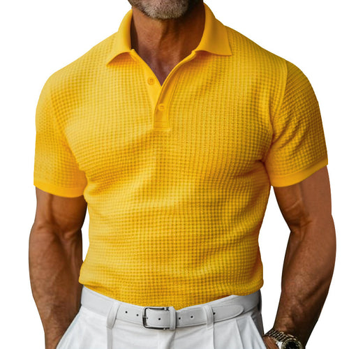 Herrer polo shirt med struktureret design og klassisk pasform Stilla