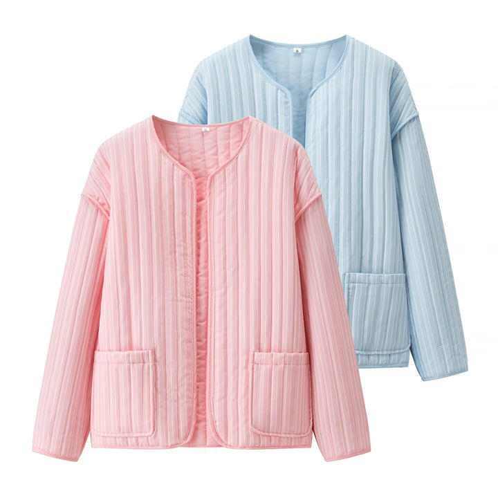 Dame quiltet oversized jakke med praktiske lommer Stilla