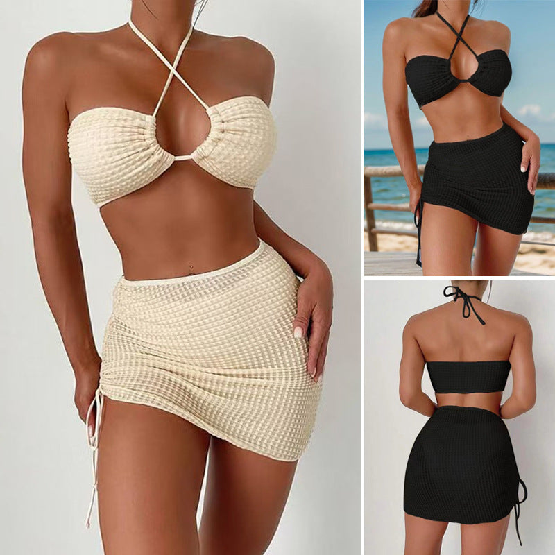 Dame bikini sæt med raffineret design og høj talje Stilla