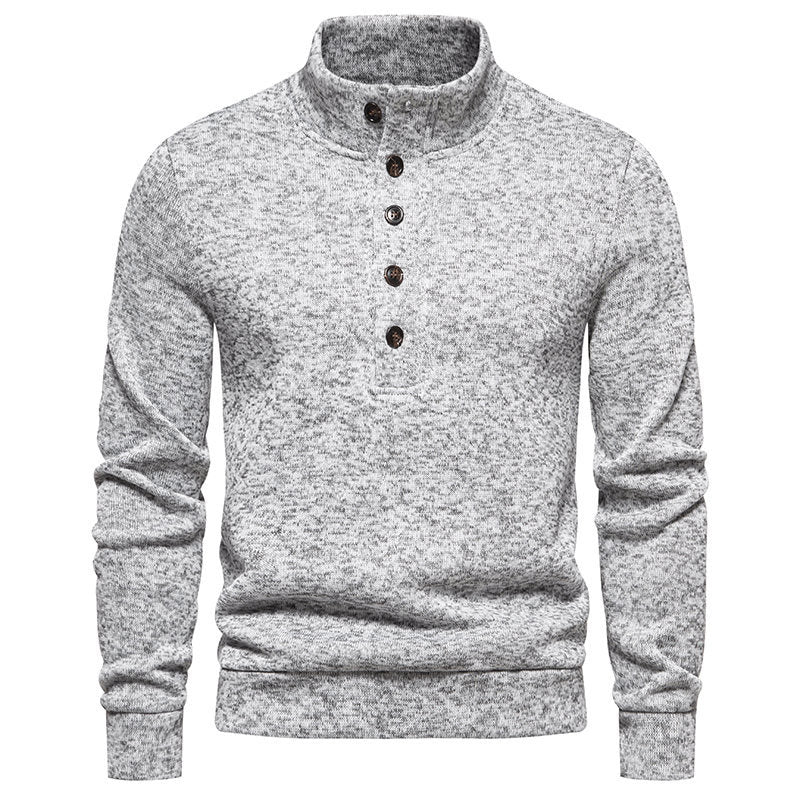 Herrer Varm Højkrave Pullover Sweater Stilla