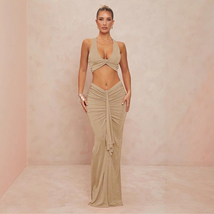 Dame elegant bodysuit med kryds-bæringsmulighed og sidelæns snit Skovae