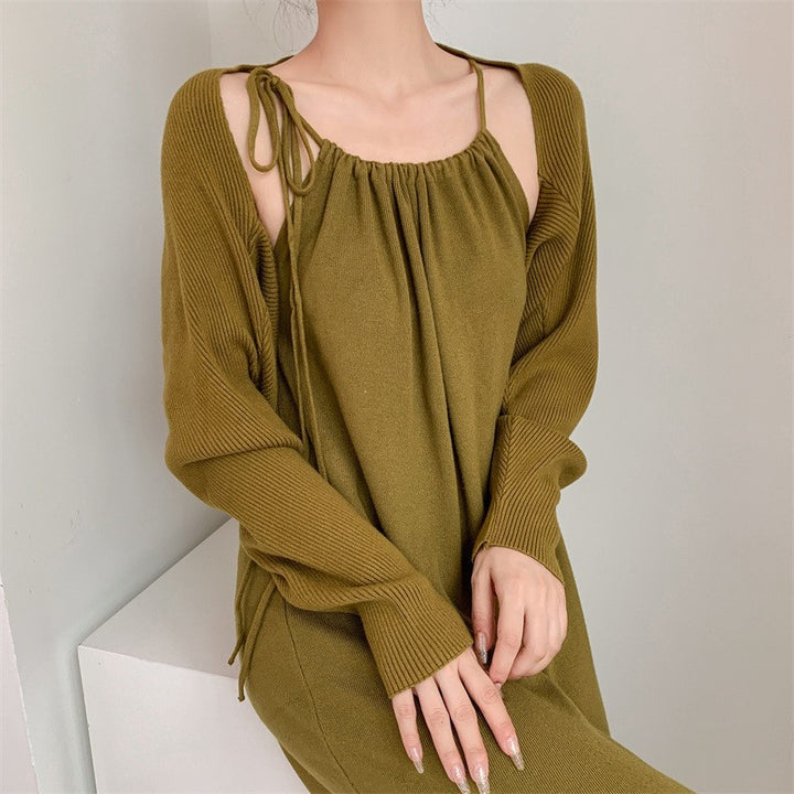 Femme Loose Fit Maxi Kjole med justerbare stropper Stilla