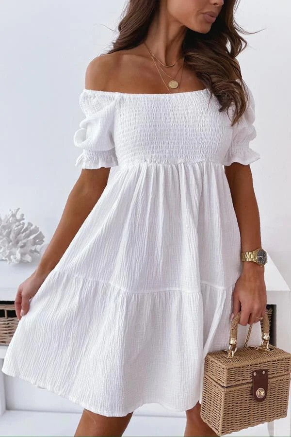 Dame Off-Shoulder Midikjole Stilla