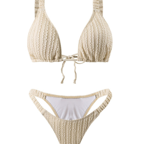 Dame struktureret Triangle Bikini Sæt Stilla 1750838709